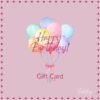 Gift card happy birthday