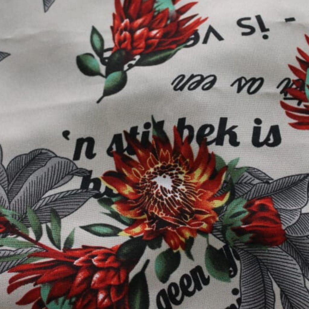 Tablecloth- protea - oranhe 2